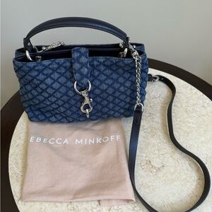 Rebecca Minkoff Navy Quilted Crossbody Bag